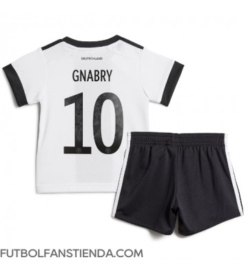 Alemania Serge Gnabry #10 Primera Equipación Niños Mundial 2022 Manga Corta (+ Pantalones cortos)